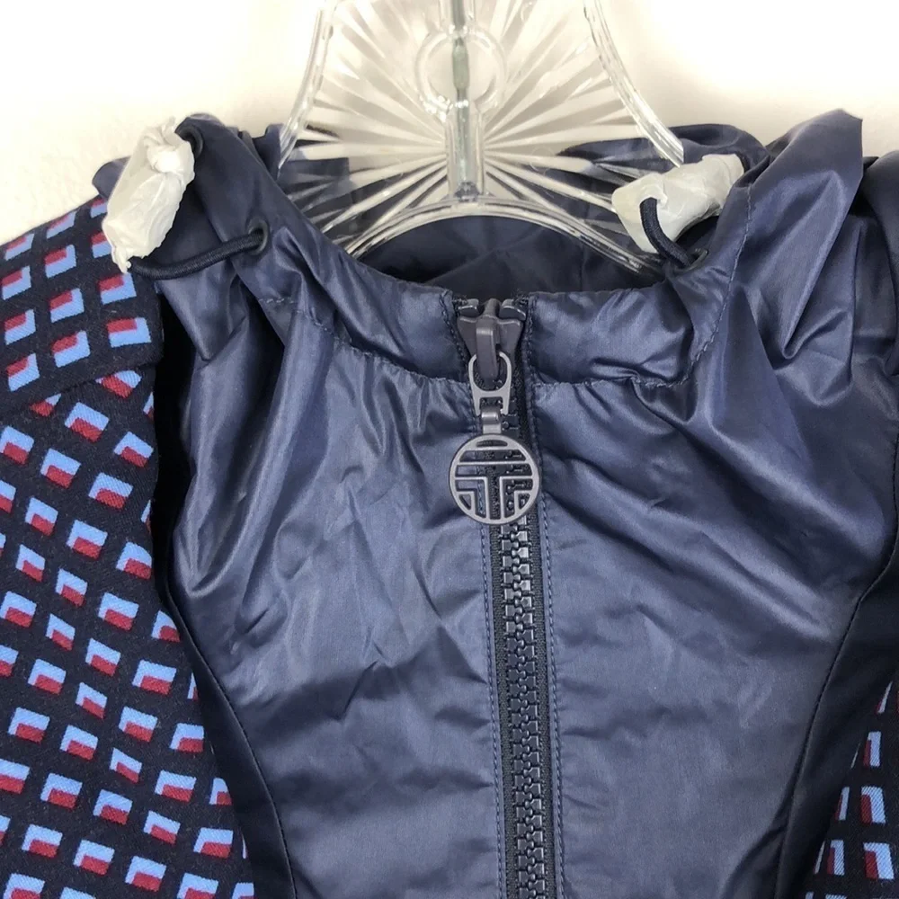 NEW Tory Burch x Tory Sport Printed Convertible Tech Pointe Geometric Blazer